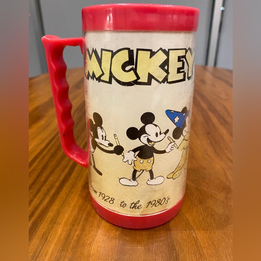 Vintage Mickey Mouse Mug -‎ From 1928
To The 1980's - Pink & White
